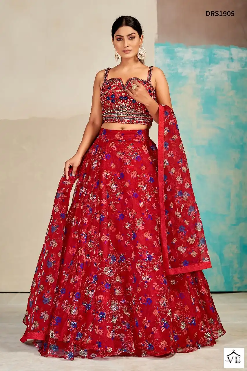 Dresstive Vol 6 Organza Wholesale Lehenga Catalog — Wholesale Lehenga, MPA wholesale from Surat — view 5