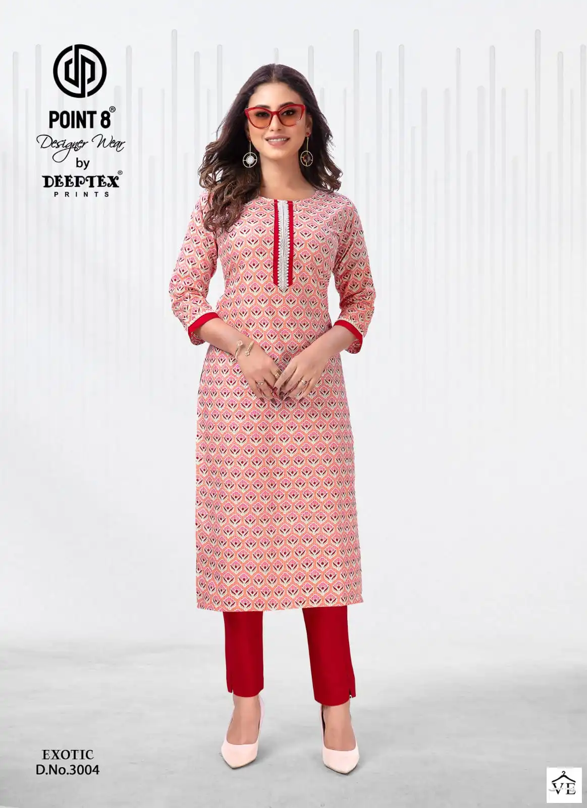 Deeptex Exotic Vol 3 Pure Cotton Wholesale Kurti With Pant Catalog — Wholesale Kurtis, Deeptex wholesale from Surat — view 6
