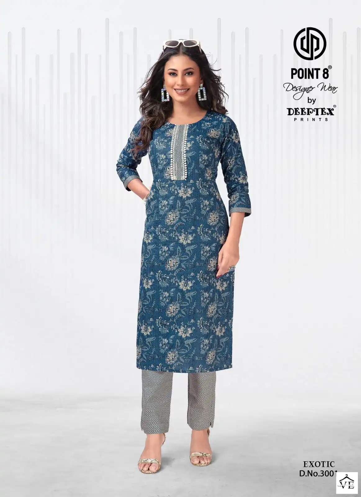 Deeptex Exotic Vol 3 Pure Cotton Wholesale Kurti With Pant Catalog — Wholesale Kurtis, Deeptex wholesale from Surat — view 7