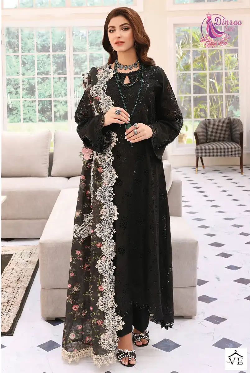Dinsaa Elaf Super Summer Collection Vol-3 Pure Cotton Wholesale Pakistani Suit Catalog — Wholesale Salwar Suits, MPA wholesale from Surat - Gallery Image 5