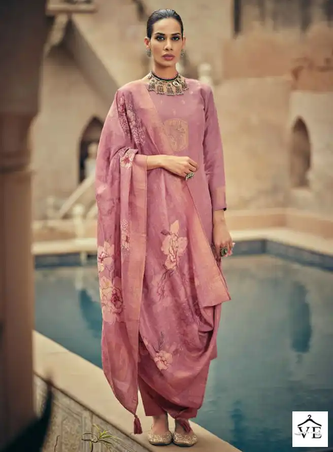 Ibiza Ellena Pure Linen Jaquard Wholesale Designer Salwar Suit Catalog — Wholesale Salwar Suits, MPA wholesale from Surat — view 1