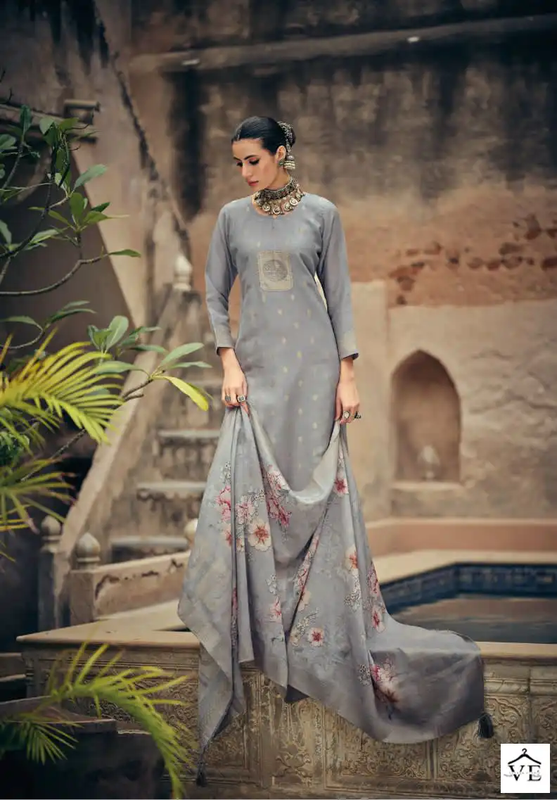 Ibiza Ellena Pure Linen Jaquard Wholesale Designer Salwar Suit Catalog — Wholesale Salwar Suits, MPA wholesale from Surat - Gallery Image 4