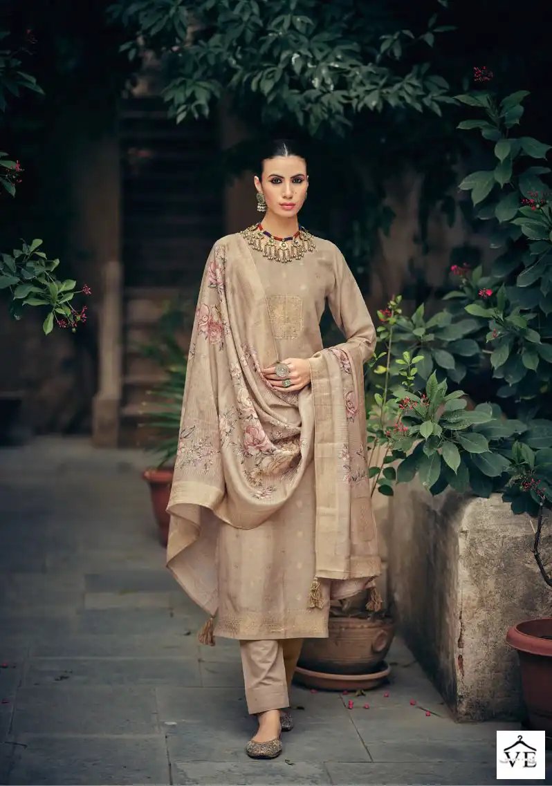 Ibiza Ellena Pure Linen Jaquard Wholesale Designer Salwar Suit Catalog — Wholesale Salwar Suits, MPA wholesale from Surat - Gallery Image 5