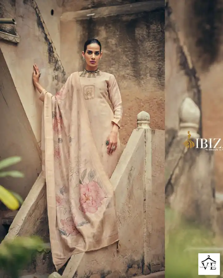 Ibiza Ellena Pure Linen Jaquard Wholesale Designer Salwar Suit Catalog — Wholesale Salwar Suits, MPA wholesale from Surat - Gallery Image 6