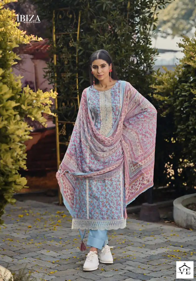 Ibiza Emily Pure Lawn Cotton Wholesale Designer Salwar Suit Catalog — Wholesale Salwar Suits, MPA wholesale from Surat - Gallery Image 5