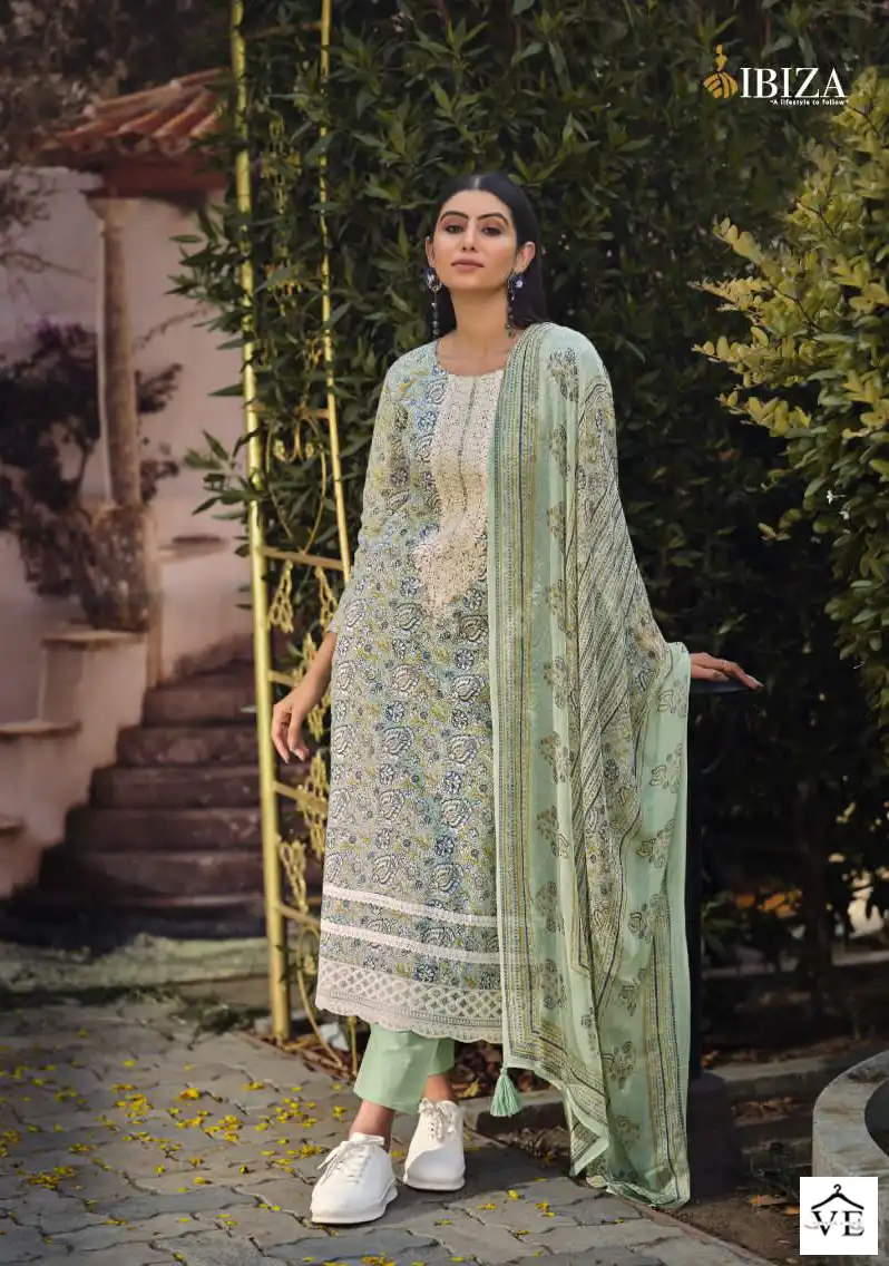 Ibiza Emily Pure Lawn Cotton Wholesale Designer Salwar Suit Catalog — Wholesale Salwar Suits, MPA wholesale from Surat - Gallery Image 9