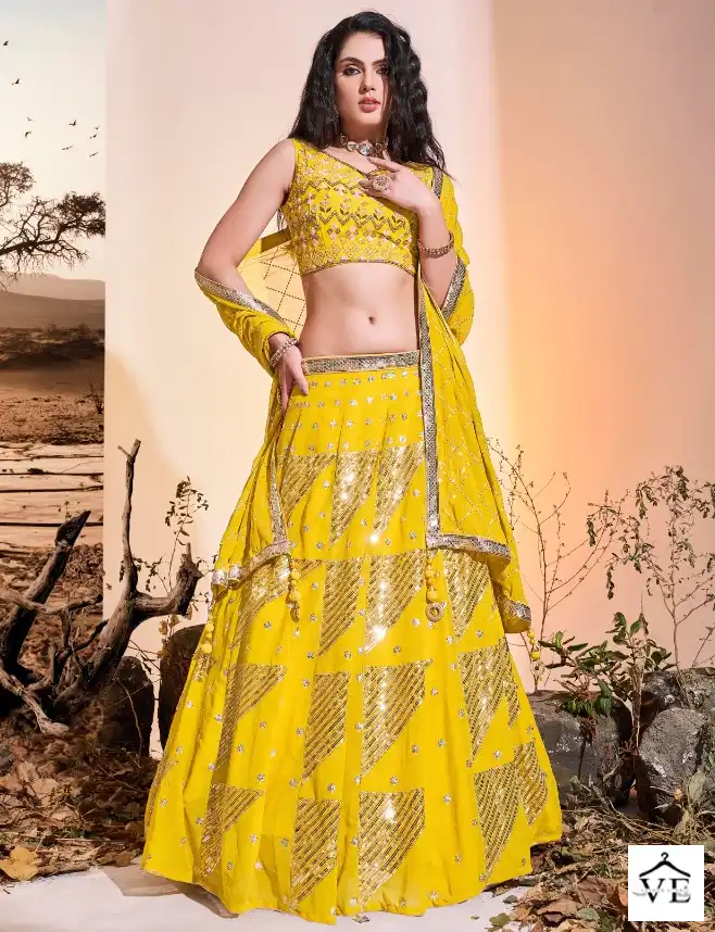 Arya Euphoria Vol 10 Georgette Wholesale Readymade Lehenga Catalog — Wholesale Lehenga, MPA wholesale from Surat — view 1