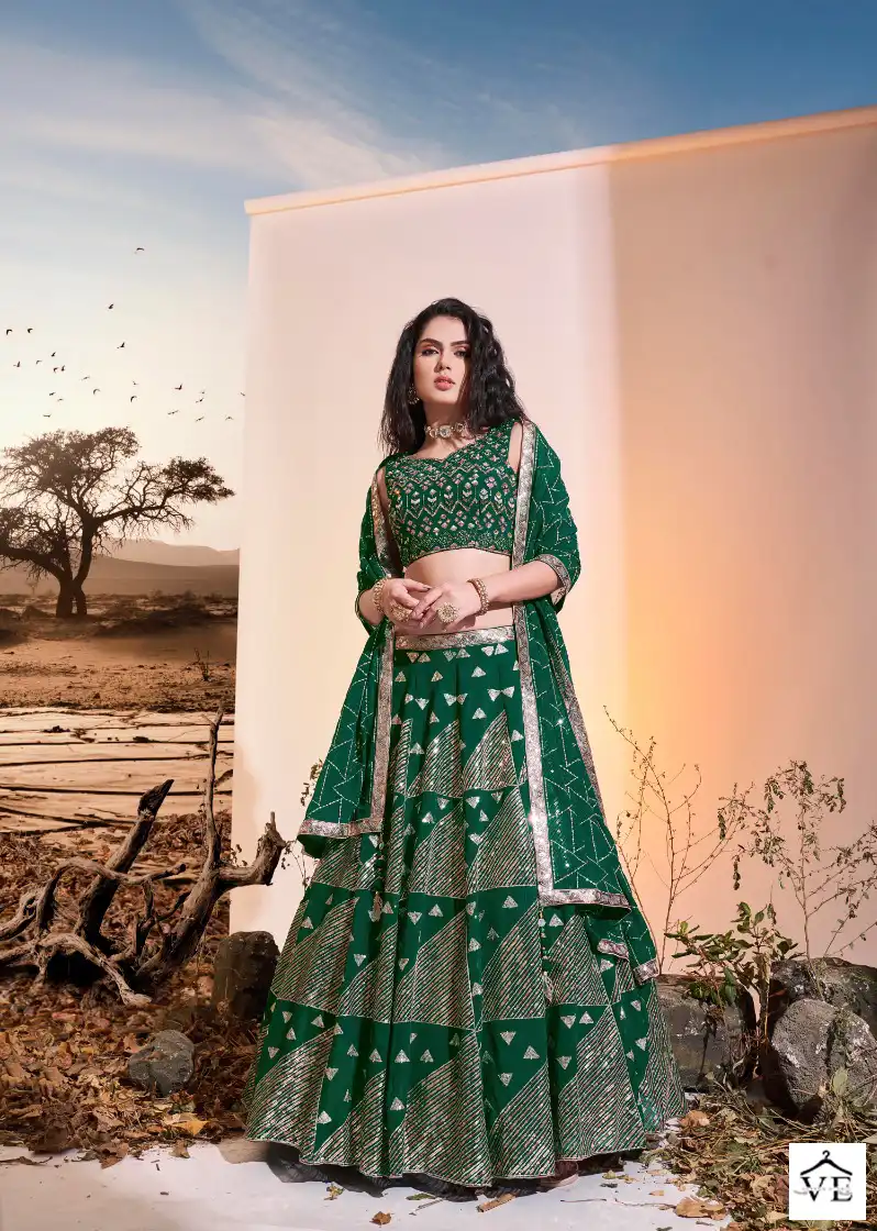 Arya Euphoria Vol 10 Georgette Wholesale Readymade Lehenga Catalog — Wholesale Lehenga, MPA wholesale from Surat - Gallery Image 2
