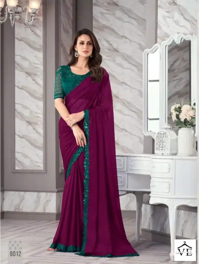 Anmol Exotique Vol-3 Georgette, Silk Wholesale Fancy Saree Catalog — Wholesale Sarees, MPA wholesale from Surat - Gallery Image 6