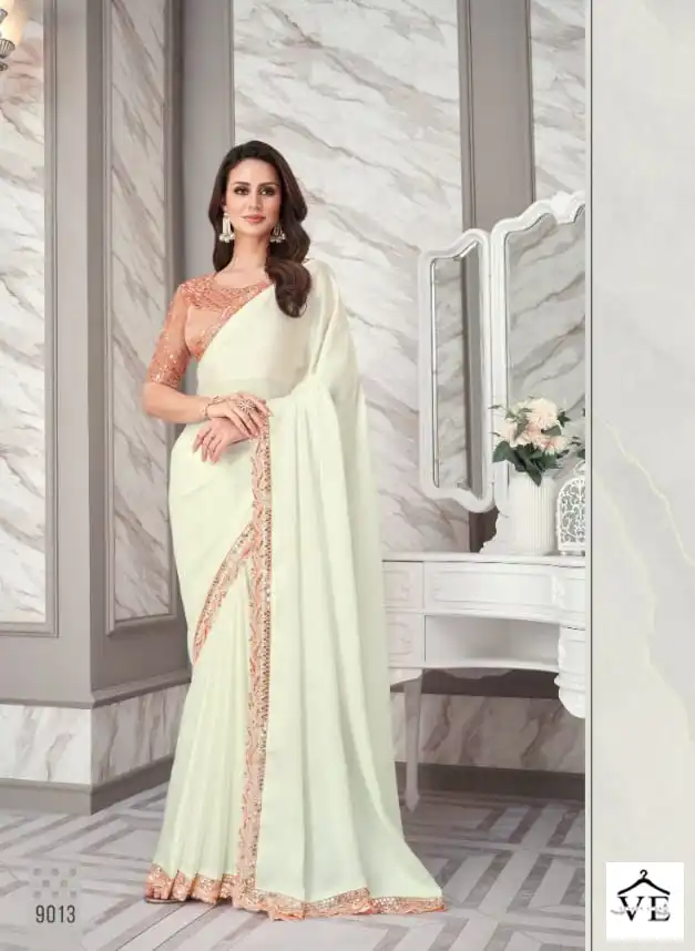 Anmol Exotique Vol-3 Georgette, Silk Wholesale Fancy Saree Catalog — Wholesale Sarees, MPA wholesale from Surat - Gallery Image 7