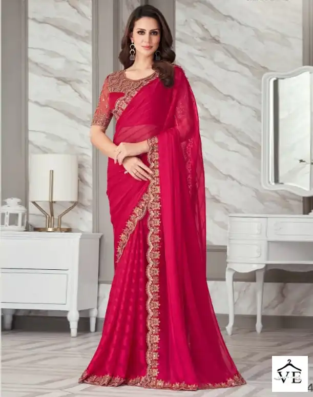 Anmol Exotique Vol-3 Georgette, Silk Wholesale Fancy Saree Catalog — Wholesale Sarees, MPA wholesale from Surat — view 1