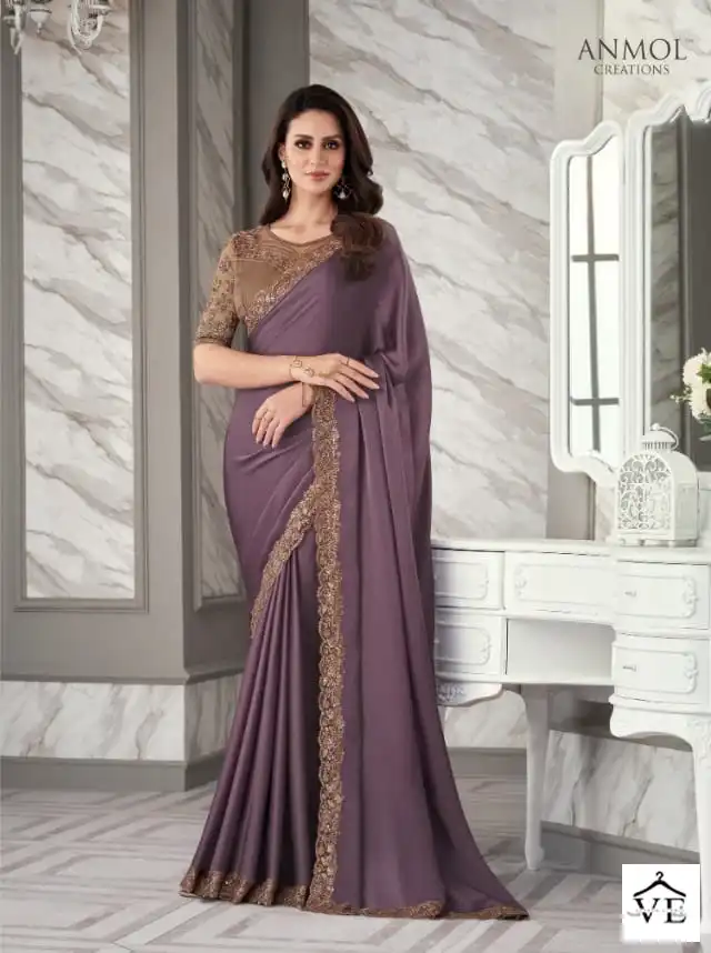 Anmol Exotique Vol-3 Georgette, Silk Wholesale Fancy Saree Catalog — Wholesale Sarees, MPA wholesale from Surat - Gallery Image 14