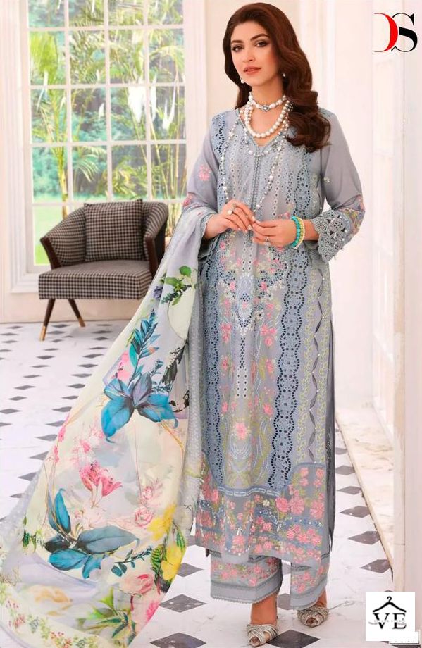 Deepsy Suits Elaf Chikankari 23 Pure Cambric Cotton Wholesale Pakistani Salwar Suit Catalog — Wholesale Salwar Suits, MPA wholesale from Surat - Gallery Image 4