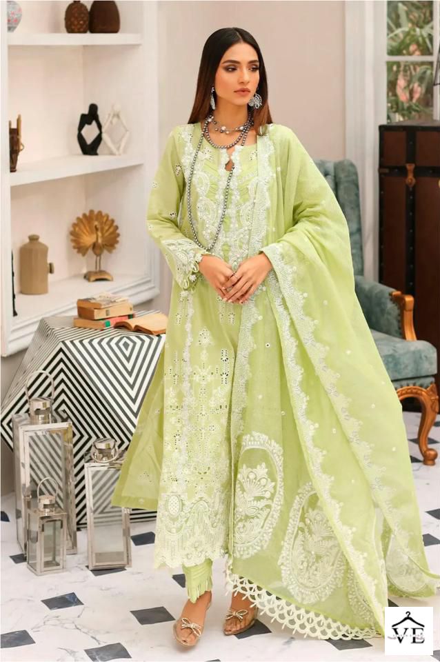 Deepsy Suits Elaf Chikankari 23 Pure Cambric Cotton Wholesale Pakistani Salwar Suit Catalog — Wholesale Salwar Suits, MPA wholesale from Surat - Gallery Image 6
