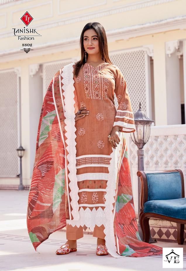 Tanishk Fashion Falak Vol 7 Pure Cotton Print Wholesale Pakistani Salwar Suit Catalog — Wholesale Salwar Suits, MPA wholesale from Surat - Gallery Image 3