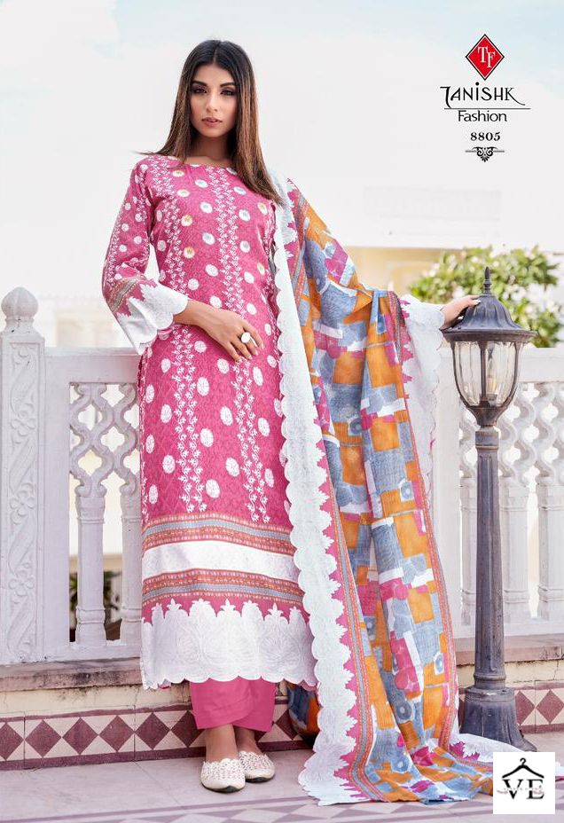 Tanishk Fashion Falak Vol 7 Pure Cotton Print Wholesale Pakistani Salwar Suit Catalog — Wholesale Salwar Suits, MPA wholesale from Surat - Gallery Image 7