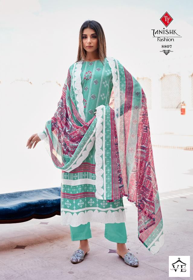 Tanishk Fashion Falak Vol 7 Pure Cotton Print Wholesale Pakistani Salwar Suit Catalog — Wholesale Salwar Suits, MPA wholesale from Surat - Gallery Image 8