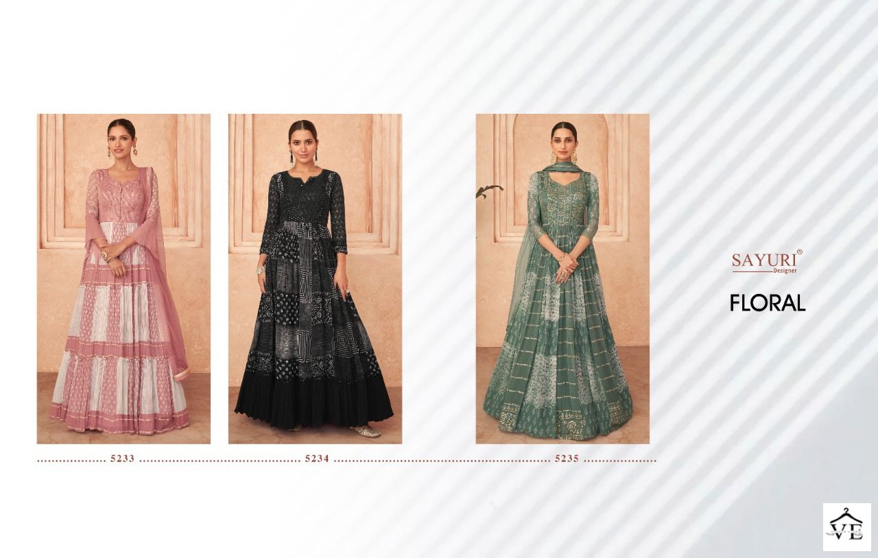Sayuri Designer Floral Real Georgette Wholesale Designer Readymade Salwar Suit Catalog — Wholesale Salwar Suits, Sayuri Designer wholesale from Surat — view 4
