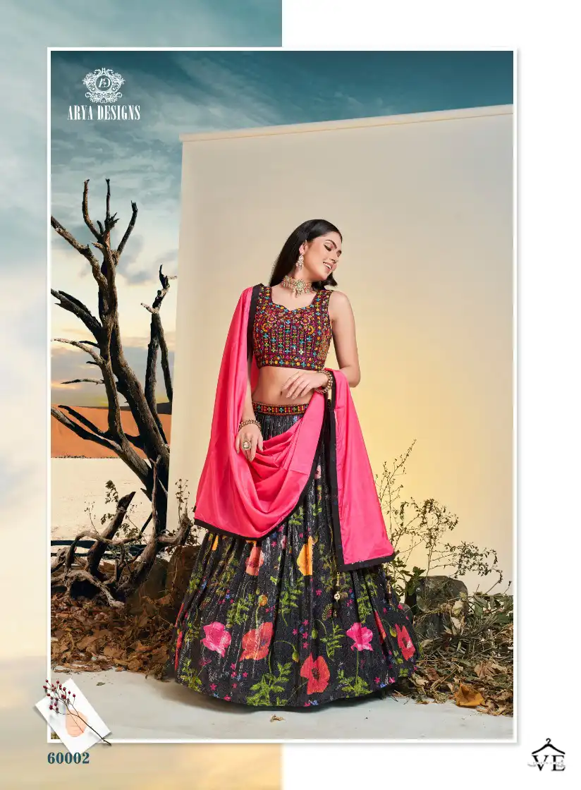 Arya Floral Vol 7 Chinon Silk Wholesale Readymade Lehenga Catalog — Wholesale Lehenga, MPA wholesale from Surat — view 4