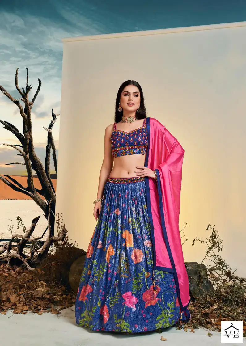 Arya Floral Vol 7 Chinon Silk Wholesale Readymade Lehenga Catalog — Wholesale Lehenga, MPA wholesale from Surat — view 6