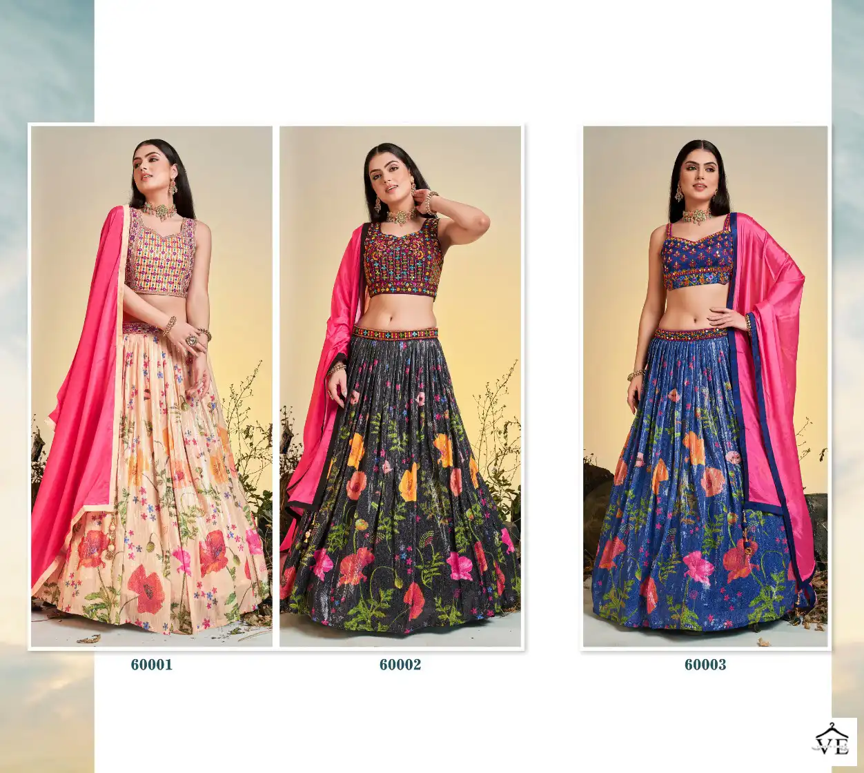Arya Floral Vol 7 Chinon Silk Wholesale Readymade Lehenga Catalog — Wholesale Lehenga, MPA wholesale from Surat — view 7