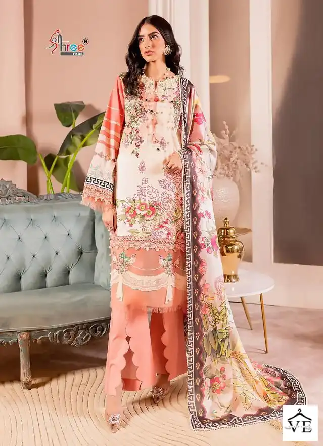 Shree Fabs Florance Pure Cotton Wholesale Pakistani Suit Catalog — Wholesale Salwar Suits, MPA wholesale from Surat - Gallery Image 6