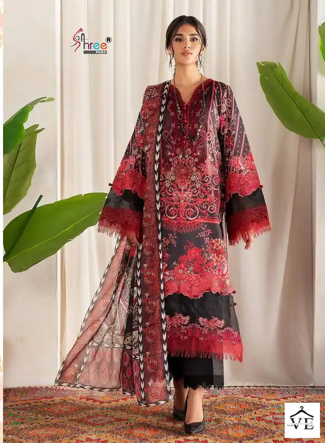 Shree Fabs Florance Pure Cotton Wholesale Pakistani Suit Catalog — Wholesale Salwar Suits, MPA wholesale from Surat - Gallery Image 2