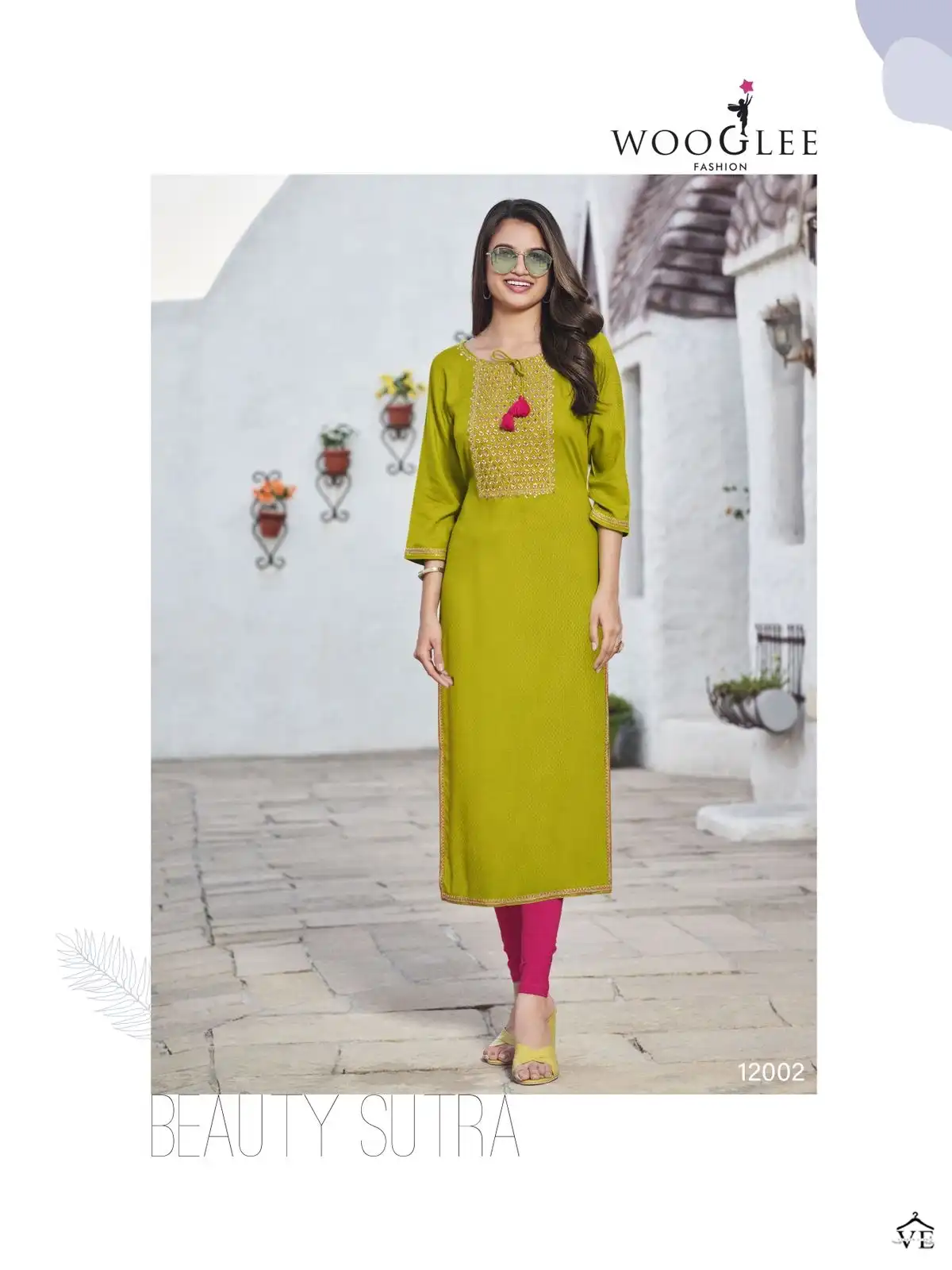 Wooglee Florance Rayon Buti Wholesale Kurti Catalog — Wholesale Kurtis, MPA wholesale from Surat - Gallery Image 4