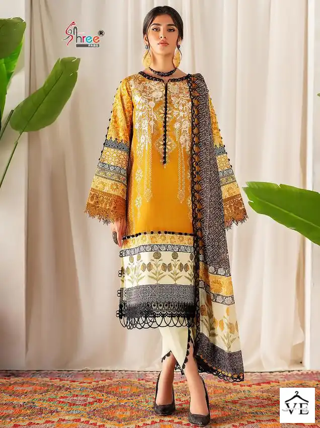 Shree Fabs Florance Pure Cotton Wholesale Pakistani Suit Catalog — Wholesale Salwar Suits, MPA wholesale from Surat — view 1