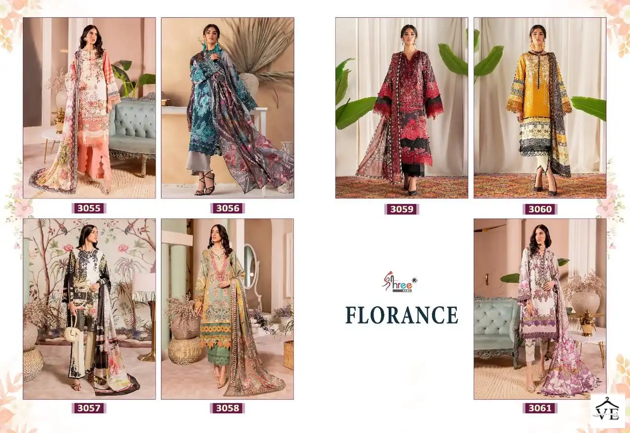 Shree Fabs Florance Pure Cotton Wholesale Pakistani Suit Catalog — Wholesale Salwar Suits, MPA wholesale from Surat — view 8