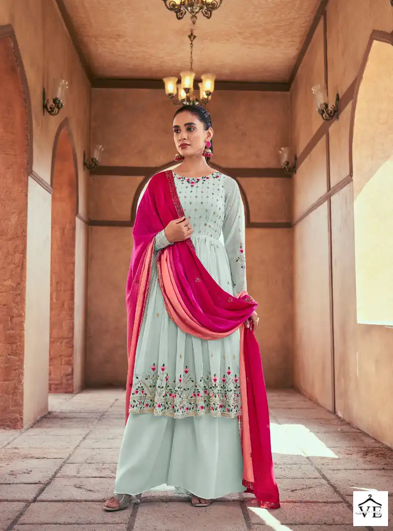 Shubhkala Flory Vol 36 Georgette Wholesale Readymade Designer Salwar Suit Catalog - Image 2