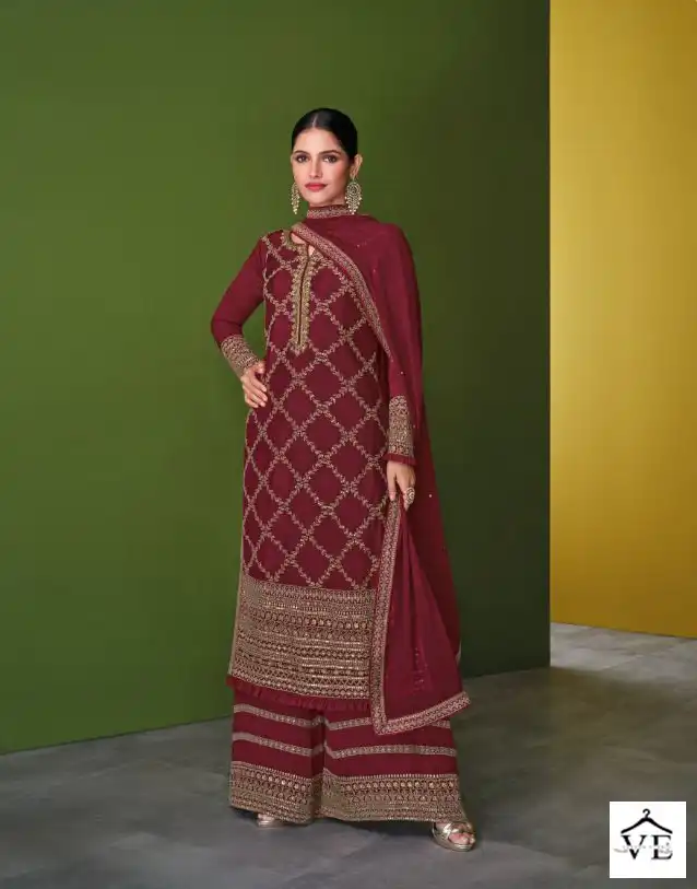 Sayuri Designer Falaq Real Georgette Wholesale Designer Readymade Salwar Suit Catalog — Wholesale Salwar Suits, Sayuri Designer wholesale from Surat - Gallery Image 2