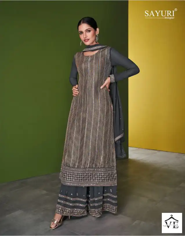 Sayuri Designer Falaq Real Georgette Wholesale Designer Readymade Salwar Suit Catalog — Wholesale Salwar Suits, Sayuri Designer wholesale from Surat - Gallery Image 4