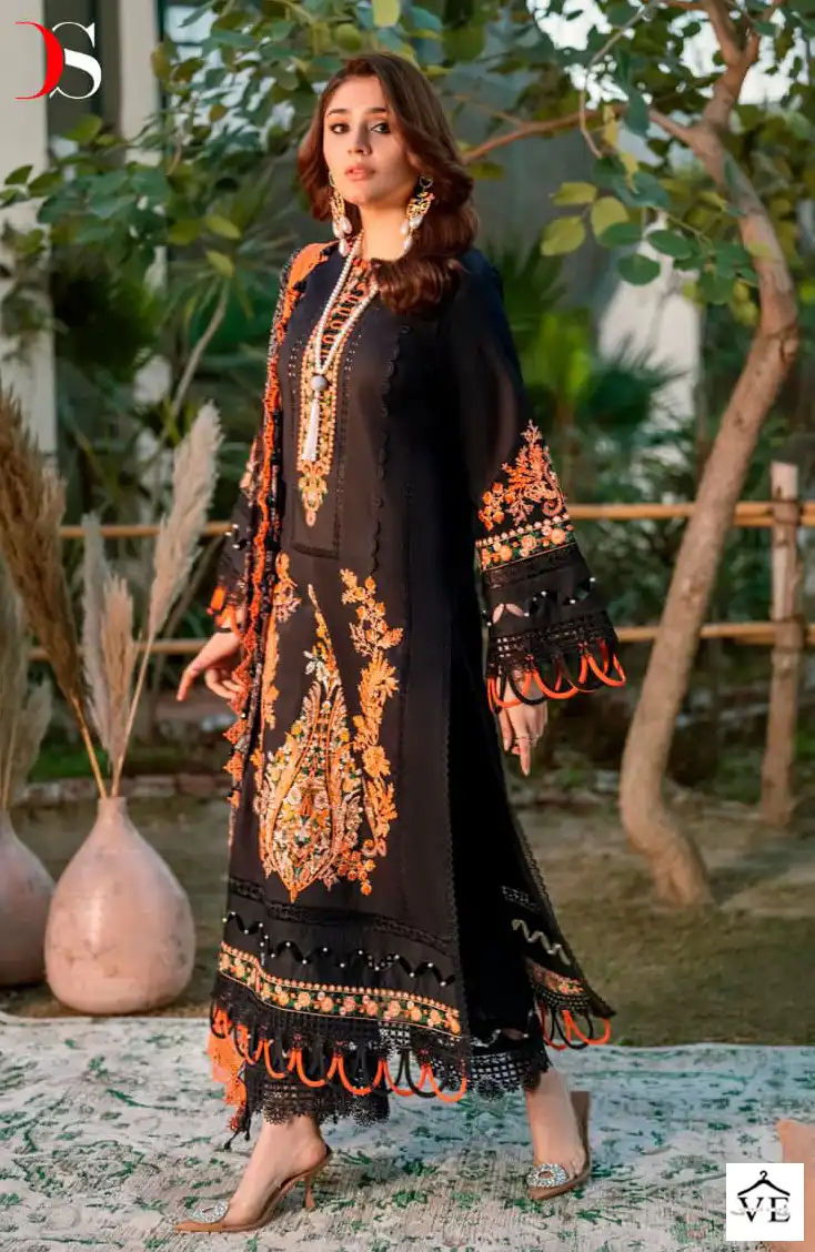 Deepsy Suits Firdous Ombbre Embroidered-2 Pure Cotton Wholesale Pakistani Suit Catalog — Wholesale Salwar Suits, MPA wholesale from Surat - Gallery Image 3