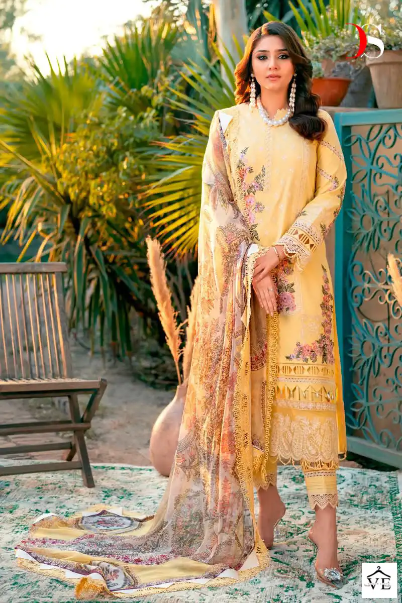 Deepsy Suits Firdous Ombbre Embroidered-2 Pure Cotton Wholesale Pakistani Suit Catalog — Wholesale Salwar Suits, MPA wholesale from Surat - Gallery Image 5
