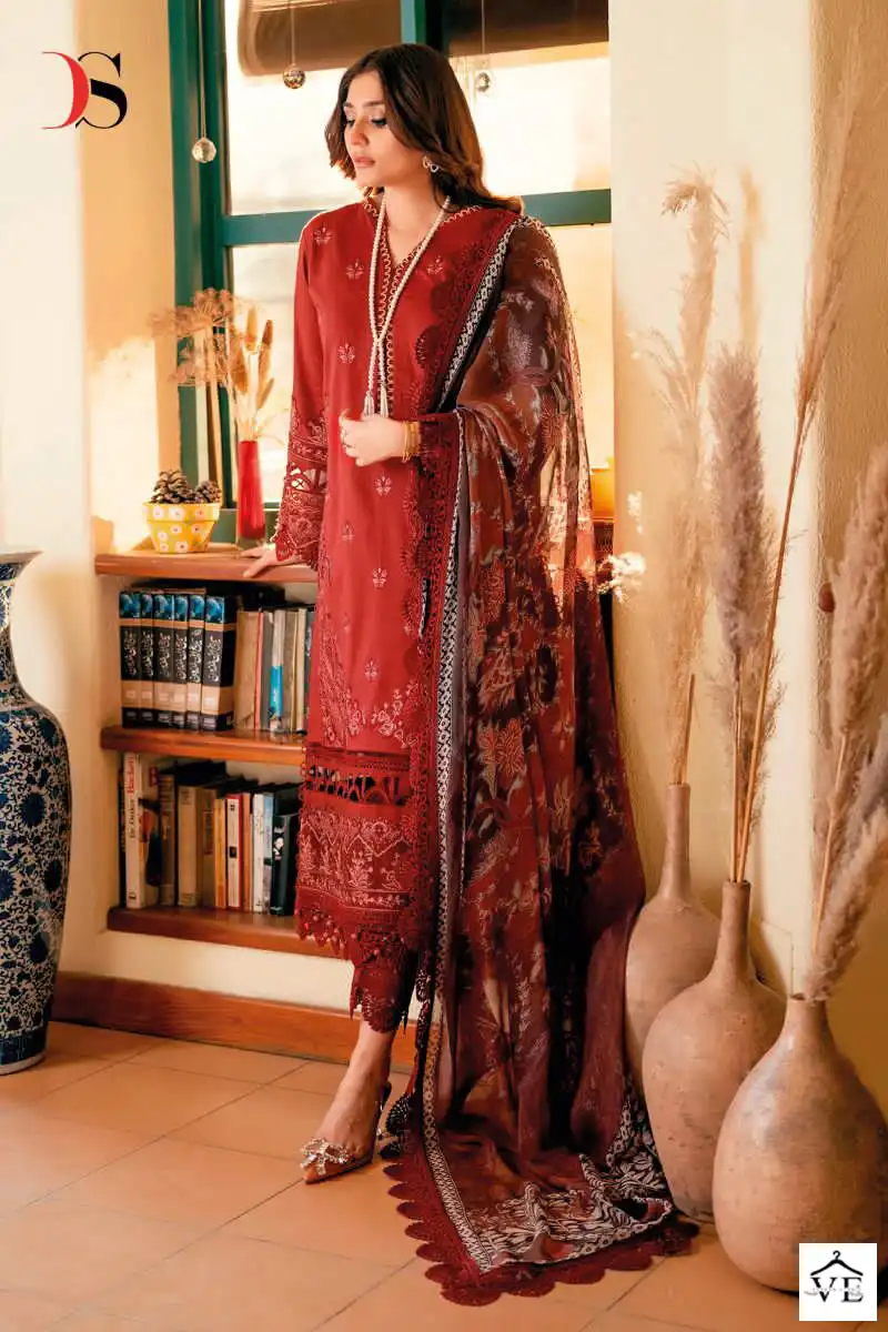 Deepsy Suits Firdous Ombbre Embroidered-2 Pure Cotton Wholesale Pakistani Suit Catalog — Wholesale Salwar Suits, MPA wholesale from Surat - Gallery Image 2
