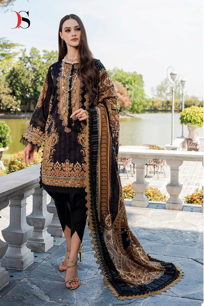 Deepsy Firdous Urbane-2 Pure Cotton Wholesale Pakistani Salwar Suit Catalog — Wholesale Salwar Suits, MPA wholesale from Surat - Gallery Image 2