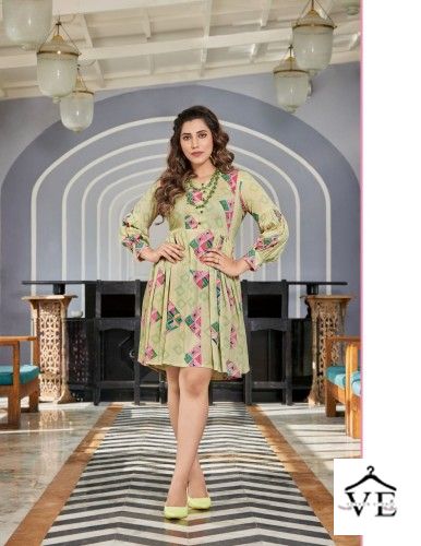 Vardan Ethnic Flair Street Vol 1 Fancy Rayon Wholesale Kurti Catalog — Wholesale Kurtis, MPA wholesale from Surat - Gallery Image 3