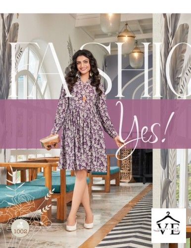 Vardan Ethnic Flair Street Vol 1 Fancy Rayon Wholesale Kurti Catalog — Wholesale Kurtis, MPA wholesale from Surat - Gallery Image 4