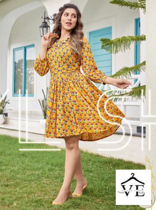 Vardan Ethnic Flair Street Vol 1 Fancy Rayon Wholesale Kurti Catalog — Wholesale Kurtis, MPA wholesale from Surat — view 1