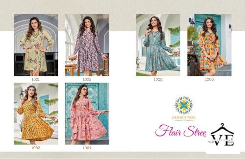 Vardan Ethnic Flair Street Vol 1 Fancy Rayon Wholesale Kurti Catalog — Wholesale Kurtis, MPA wholesale from Surat — view 8