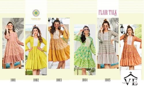 Vardan Ethnic Flair Talk Vol 1 Cotton Print Wholesale Kurtis Catalog — Wholesale Kurtis, MPA wholesale from Surat — view 7
