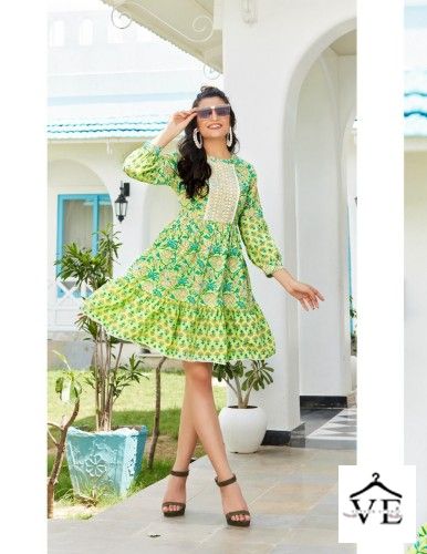 Vardan Ethnic Flair Talk Vol 1 Cotton Print Wholesale Kurtis Catalog — Wholesale Kurtis, MPA wholesale from Surat - Gallery Image 2