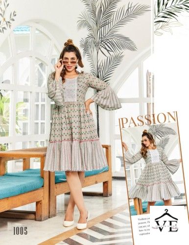Vardan Ethnic Flair Talk Vol 1 Cotton Print Wholesale Kurtis Catalog — Wholesale Kurtis, MPA wholesale from Surat - Gallery Image 3