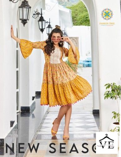 Vardan Ethnic Flair Talk Vol 1 Cotton Print Wholesale Kurtis Catalog — Wholesale Kurtis, MPA wholesale from Surat - Gallery Image 4