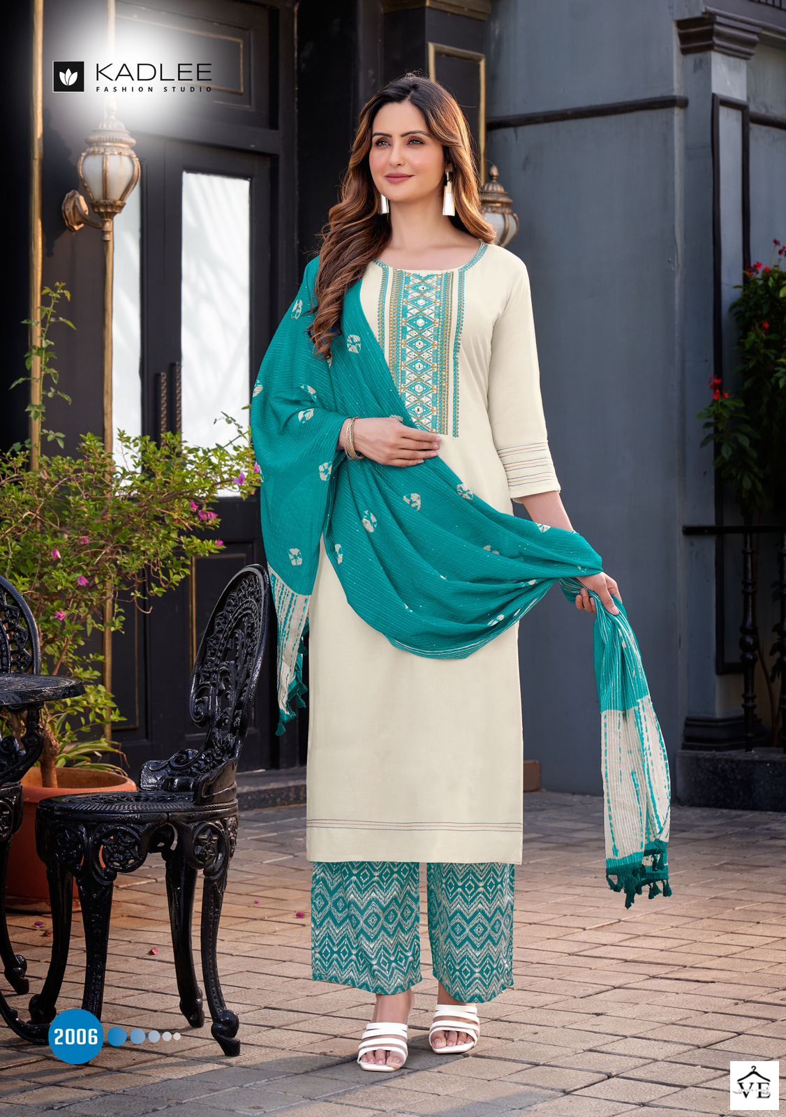 Kadlee Flowery Heavy Rayon Wholesale Readymade Salwar Suit Catalog - Image 4