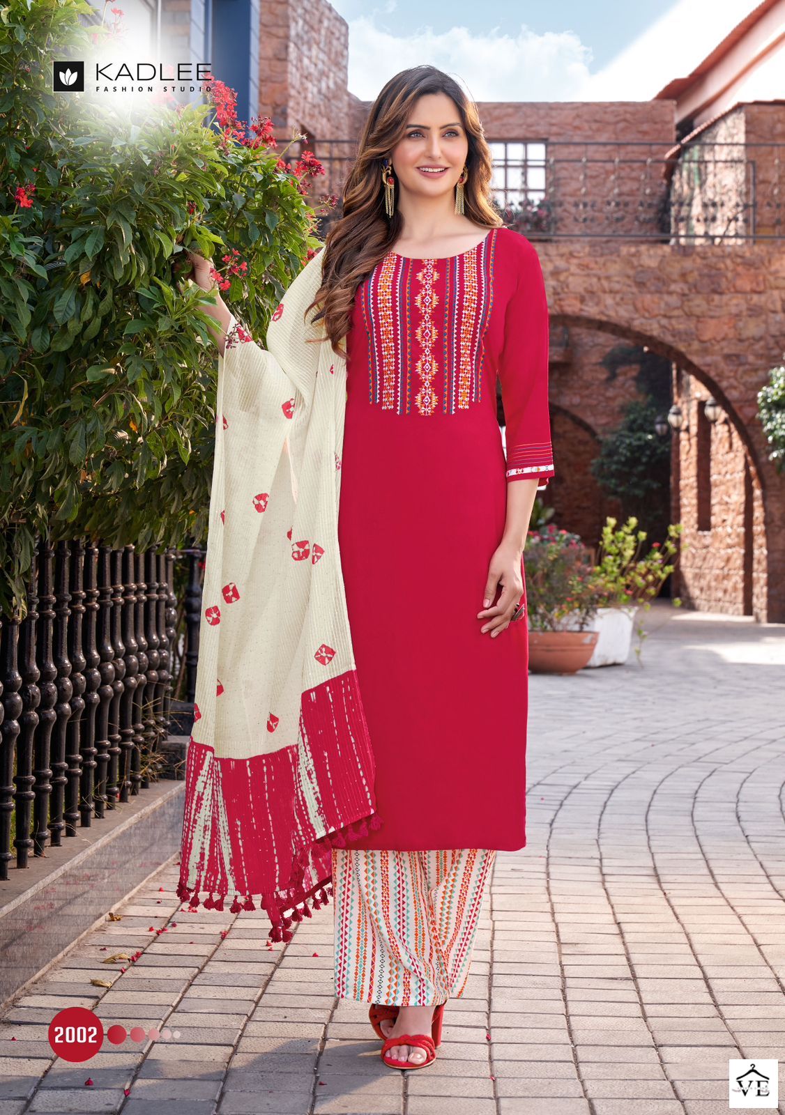 Kadlee Flowery Heavy Rayon Wholesale Readymade Salwar Suit Catalog - Image 5