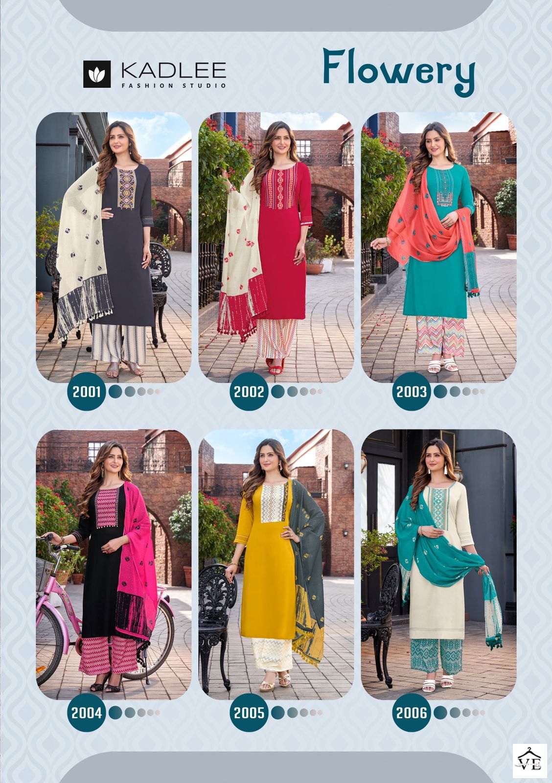 Kadlee Flowery Heavy Rayon Wholesale Readymade Salwar Suit Catalog - Image 7