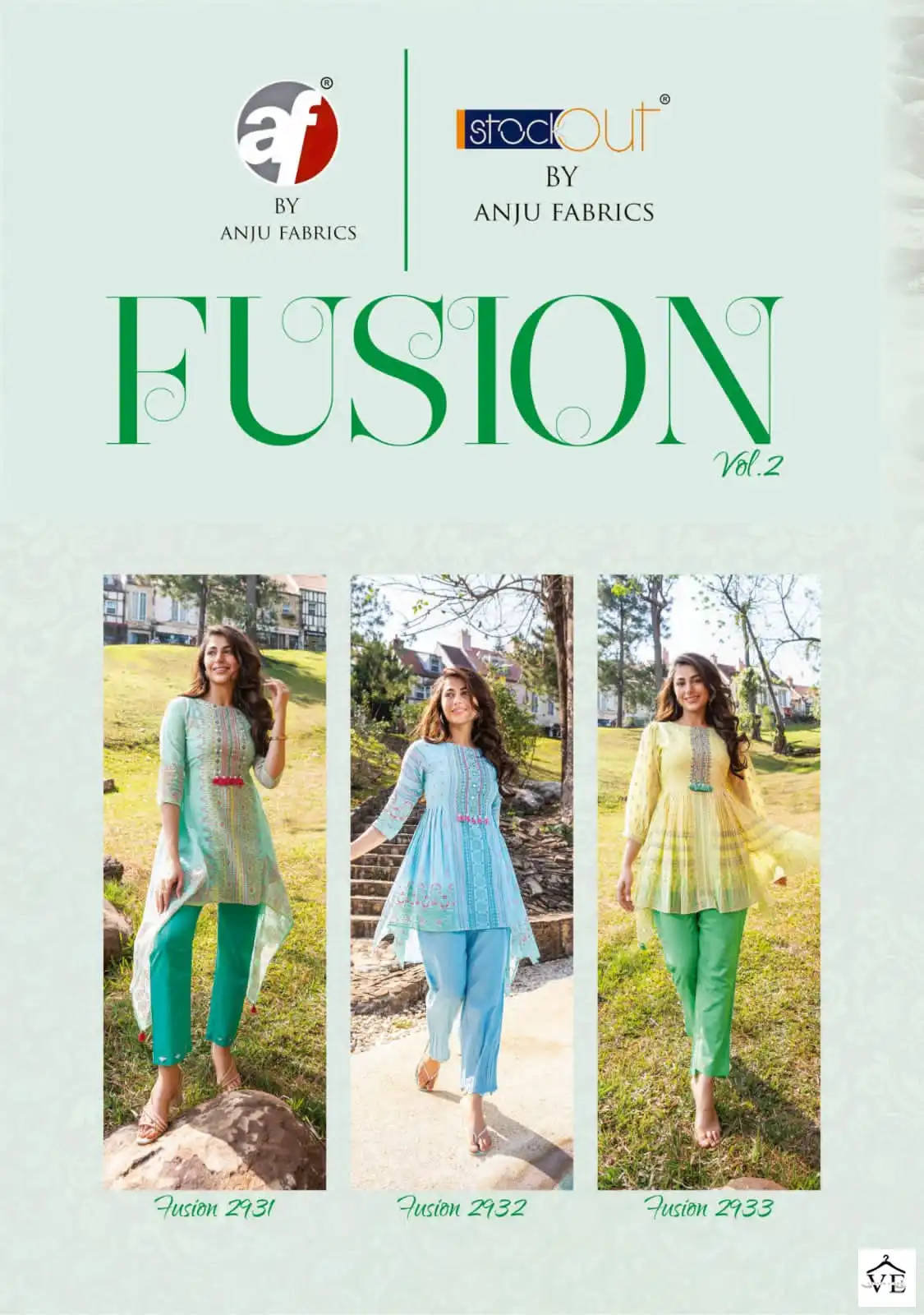 Anju Fabric Fusion Vol 2 Mul Cotton Wholesale Kurti With Pant Catalog — Wholesale Kurtis, MPA wholesale from Surat — view 8