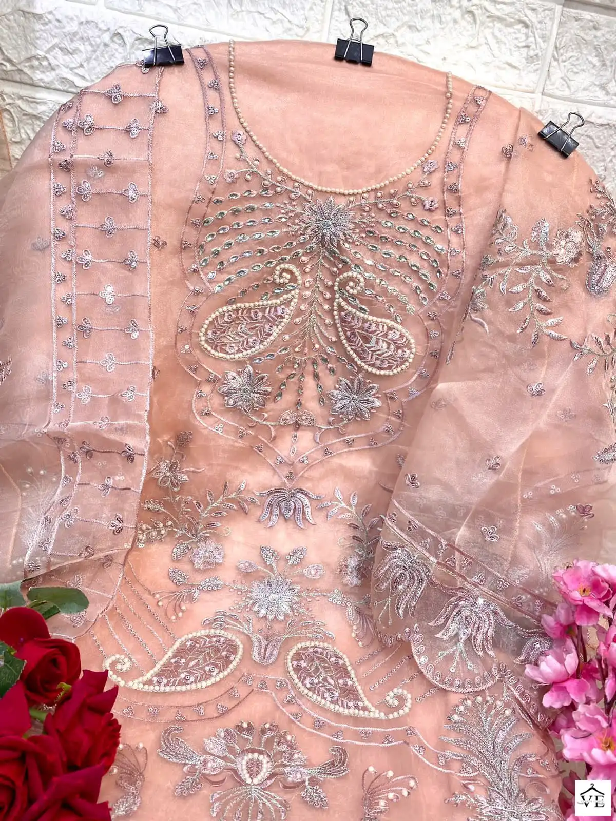 Elaf G-171 Organza Wholesale Pakistani Salwar Suit — Wholesale Salwar Suits, MPA wholesale from Surat — view 4